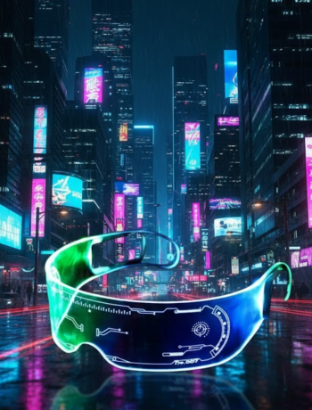 Aydınlatmalı LED Parti Gözlüğü Çok Renkli Modlu Cyberpunk Tasarım