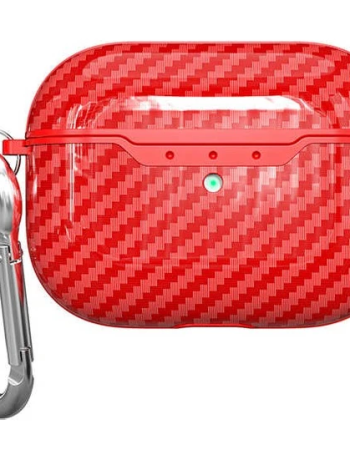 Ally Carbon Case Apple Airpods Pro Carbon Fiber Silikon Kılıf-(5775)