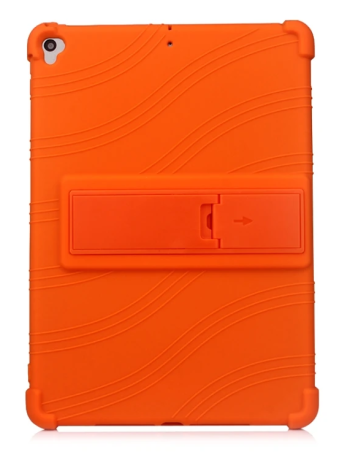 İPad 7 10.2 inch- İPad Air 3 10.5 inch Kılıf Standlı Darbe Emici Silikon Kılıf-(5775)