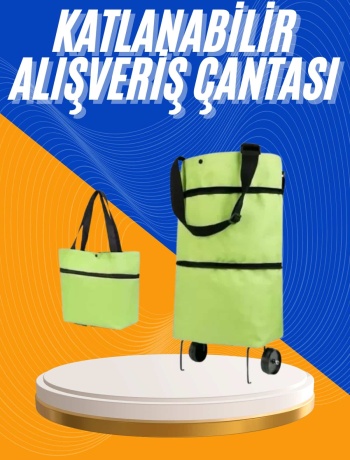 Alışveriş Çantası Katlanabilir Pazar Arabası Tekerlekli Pazar Arabası Katlanabilir