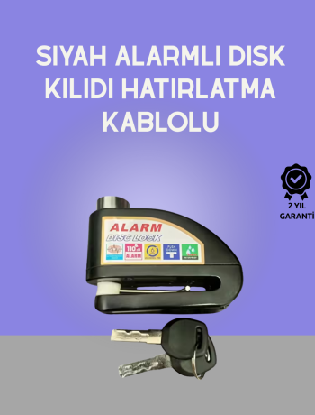 Yüksek Sesli 110dB Çelik Disk Kilidi Su Geçirmez
