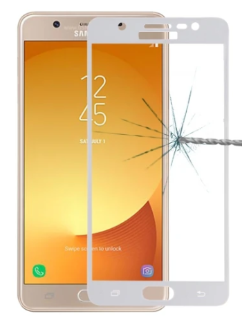 SM Galaxy J7 Max İçin Full Kaplama Kırılmaz Cam Ekran Koruyucu-(5775)