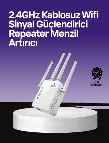 WPS Destekli 2.4GHz + 5GHz WiFi Sinyal Güçlendirici