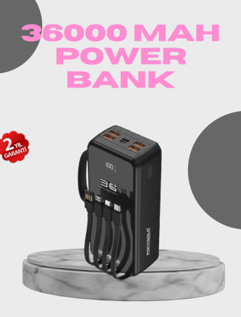 Yüksek Kapasiteli Powerbank Hızlı Şarj ve Kablosuz Destekli