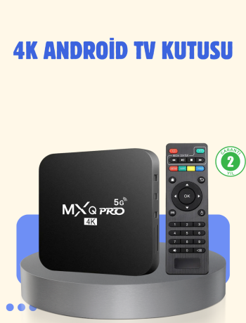4K Android TV Box – 2GB RAM 16GB ROM Hızlı Wi-Fi Bağlantılı Akıllı Medya Kutusu
