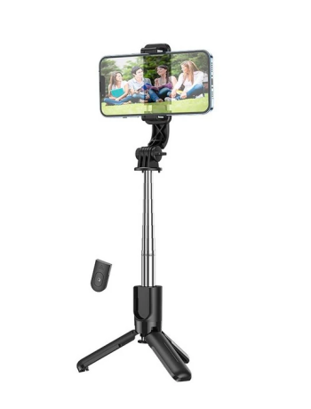 HOCO K17 Bluetooth Uzaktan Kontrol Selfie Çubuğu Tripod Mini Canlı Yayın Standı-(5775)