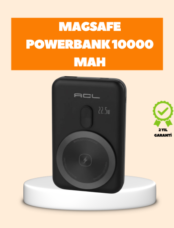 LCD Ekranlı Kablosuz Powerbank Type C ve USB Çıkışlı
