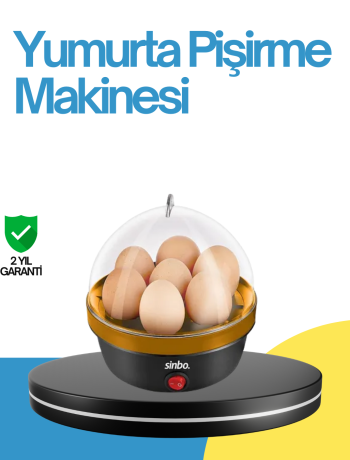 7 Yumurta Kapasiteli Yumurta Pişirme Makinesi Rafadan Orta ve Katı