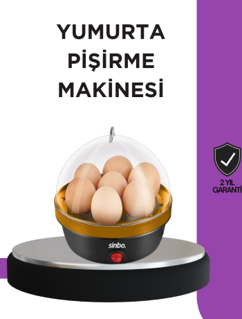 7 Yumurta Kapasiteli Buharlı Yumurta Pişirme Cihazı Sesli Uyarılı