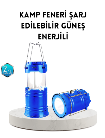 Güneş Enerjisiyle Çalışan Kamp Feneri Hafif Portatif Uzun Ömürlü