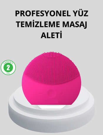 Şarjlı Su Geçirmez Yüz Temizleme ve Masaj Aleti – 3 Fonksiyonlu