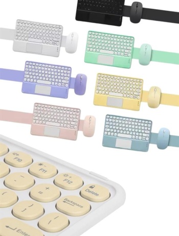 Bluetooth Touchpad Klavye 10.9 inch Kablosuz Wifi Q Klavye Slim