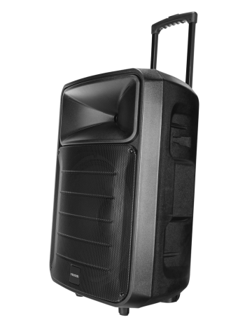 MICROLAB M63 120W Taşınabilir BT/USB/AUX/TF/TWS RGB Işıklı Batarya 2adet UHF Mikrofon Karaoke/Parti Bluetooth Speaker(1923)