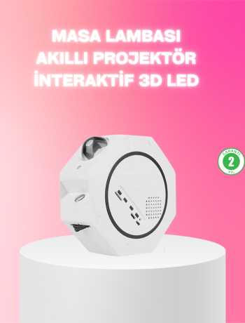 360° Döndürülebilir Yıldızlı Gökyüzü Projeksiyon Gece Lambası