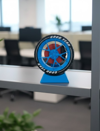 Otomobil Jant Görünümlü Masa Üstü Ofis Süsü