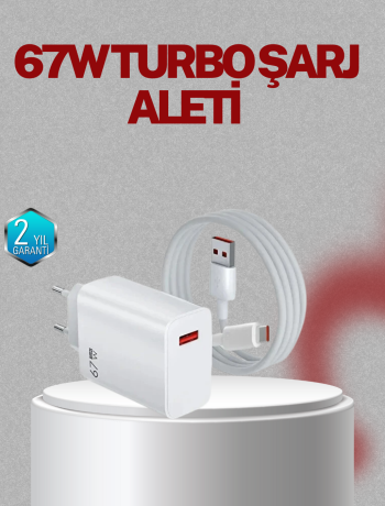 67 Watt Type C Şarj Adaptörü Asus Zenfone 7 8 9 Uyumlu