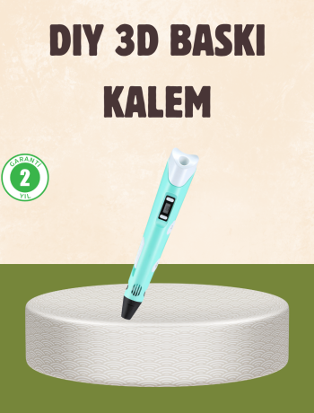 ABS ve PLA Filament Destekli 3D Yazıcı Kalem