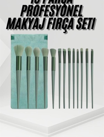 13 Parça Taşınabilir Kılıflı Profesyonel Makyaj Fırça Seti Pudra Allık Fondöten Fırçası