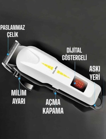 Tıraş Makinesi Uzun Ömürlü Batarya Keskin Bıçaklar ve Profesyonel