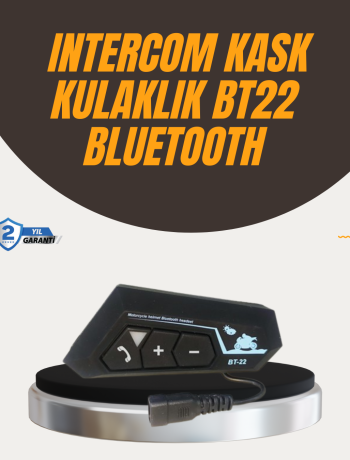 Su Geçirmez BT22 Bluetooth Kask Kulaklığı GPS ve Müzik Uyumlu
