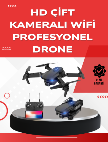 2.4G 4CH Katlanabilir Drone 100 Metre Uçuş Mesafeli
