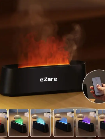 Ezere A3 Ev ve Ofis için Alev Difüzörü ve Ultrasonik Hava Nemlendici-(5775)