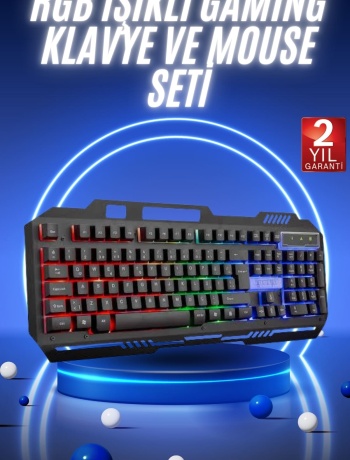 Gaming Oyuncu Klavyesi Led Aydınlatmalı Mekanik Hisli