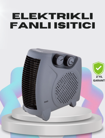 Çok Fonksiyonlu Fanlı Isıtıcı Isıtma ve Soğuk Hava Üfleme Özellikli