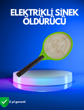 Pil ile Çalışan Elektrikli Sivrisinek Raketi | Kimyasal İçermeyen Hijyenik Çözüm