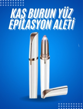 Tüy Kıl Alma Kaş Bıyık Unisex Yüz Bakım Epilasyon Aleti Pilli