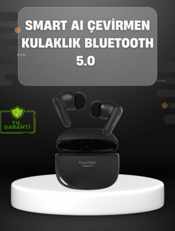Yapay Zeka Destekli Bluetooth Kulaklık Anlık Çeviri ve Gürültü Engelleme
