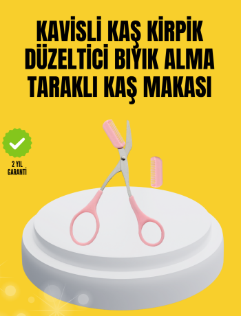 Kaş Kirpik ve Tırnak Çevresi Temizliği İçin Çok Fonksiyonlu Makas