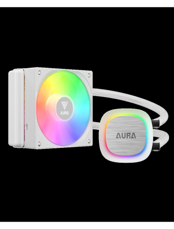 GAMDIAS AURA GL120 V2 WH White Edition 120mm  RGB 1 Fanlı CPU Sıvı Soğutma(1923)
