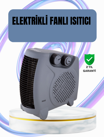 Fanlı Oda Isıtıcısı Termostat Kontrollü Soğuk Hava Üfleme Modu