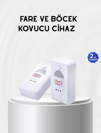 Fare Sivrisinek ve Böcek Kovucu Ultrasonik Cihaz – Güvenli ve Kimyasalsız Çözüm