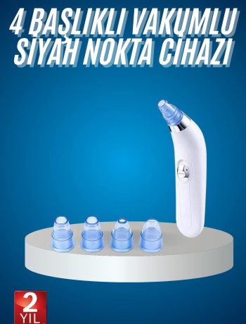 4 Başlıklı Vakumlu Siyah Nokta Ve Yüz Temizleme Cihazı