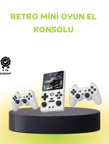 Geniş Ekranlı Taşınabilir Retro Oyun Konsolu
