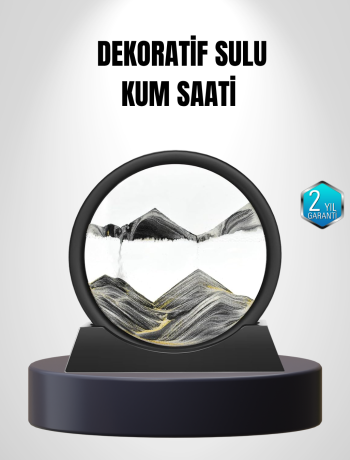 Zarif Cam Kum Saati – Ofis Ev ve Raf Dekoru için Estetik Tasarım