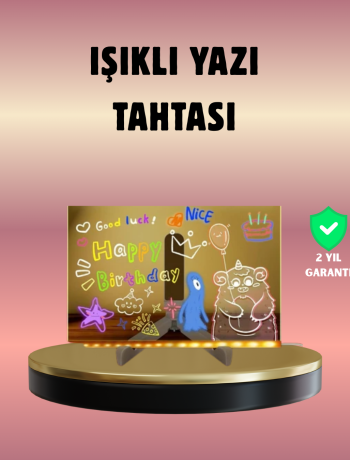 USB Bağlantılı LED Akrilik Çizim ve Not Tahtası