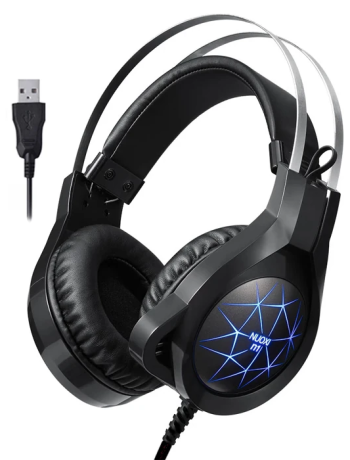 ALLY N1 RGB Gaming Kulaküstü Kablolu Oyuncu Kulaklığı Gürültü Engelleyici Kulaklık-(5775)