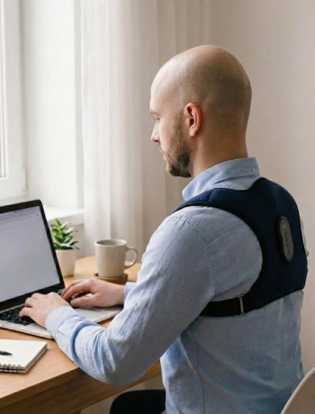 Akıllı Postür Düzeltici Masaj Kemeri Medikal Destekli