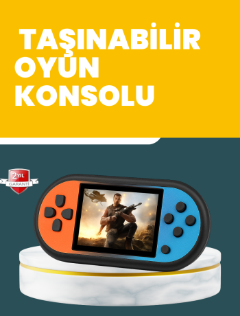 520 Oyunlu Mini Oyun Konsolu AV Çıkışlı HD LCD Ekranlı
