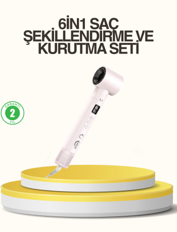 Motorlu LCD Ekranlı Saç Şekillendirme Seti