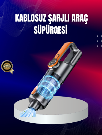 Taşınabilir Şarjlı El Süpürgesi Çok Yönlü Temizlik 5 Başlıklı Numaratör Hediyeli