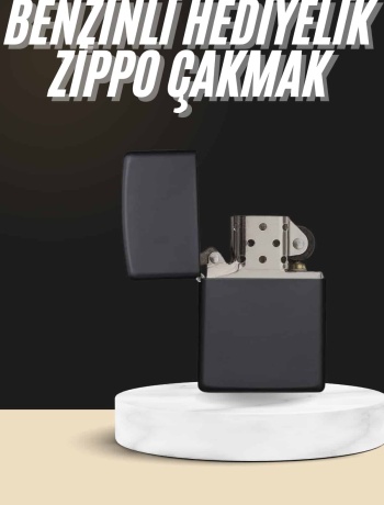Erkeklere Özel Hediyelik Eşya Zippo Metalik Benzinli Çakmak Doldurulabilir