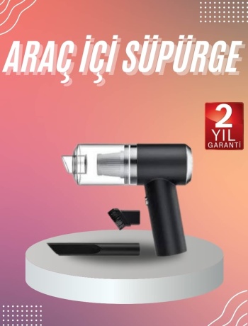 Araç İçi Süpürge Kablosuz Şarjlı Elektrikli Süpürge Elde Taşınabilir