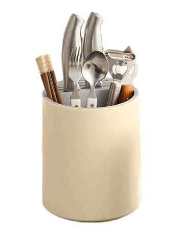 EZERE Çatal - Bıçak - Kaşık Saklama Ve Kurutma Kutusu Dönebilen Mutfak Düzenleyici-(5775)