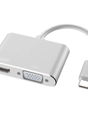 Ally Multiport Usb Type C To HDMİ+VGA HUB Çevirici Adaptör-(5775)