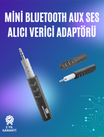 Mini Bluetooth Müzik Alıcısı | Ev & Araç Stereo Sistemlerine Kablosuz Bağlantı