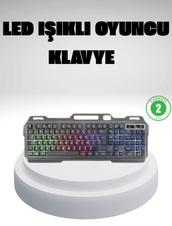 RGB Işıklı Oyuncu Klavye Mouse Seti – Türkçe Q Ayarlanabilir DPI Ergonomik ve Dayanıklı Tasarım
